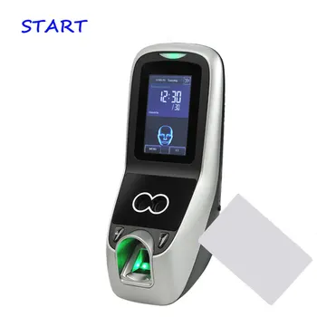 

ZK Iface7 Multibio Biometric Face fingerprint Time Attendance and Access Control System+13.56mhz IC Card Door Access Controller