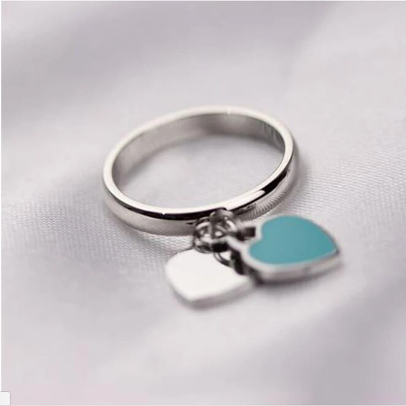 Fashion Accessories Women's Ring Classic Hot Blue Pink Green Double Heart Drop Oil Ring Wedding Ring Gift
Fashion Accessories Women's Ring Classic Hot Blue Pink Green Double Heart Drop Oil Ring Wedding Ring Gift