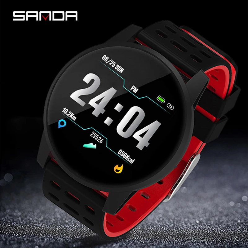 SANDA Mens smart watch women heart rate monitoring health sports digital watch alarm clock Bluetooth bracelet relogio masculino
SANDA Mens smart watch women heart rate monitoring health sports digital watch alarm clock Bluetooth bracelet relogio masculino