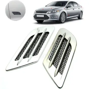 2pcs Car Styling Black Sliver Car Side Air Flow Vent Cover Intake Decoration Stickers Hole Cover Car Shark Gills Sticker
2pcs Car Styling Black Sliver Car Side Air Flow Vent Cover Intake Decoration Stickers Hole Cover Car Shark Gills Sticker