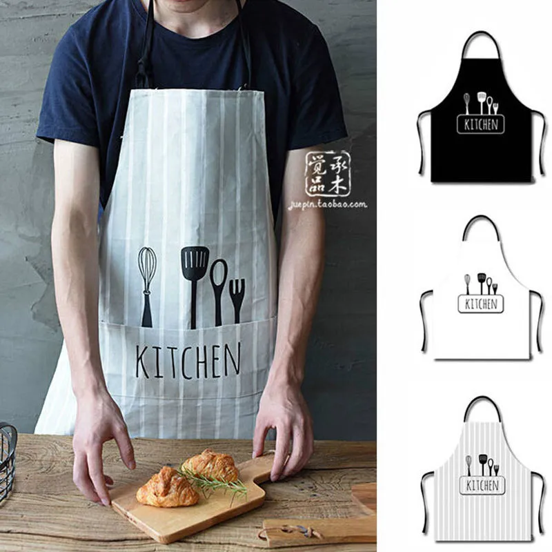 Brief Style Cooking Apron Kiss Women Men Kitchen Apron Commercial Restaurant Home Adult Kitchen Apron Bib Black White Striped
Brief Style Cooking Apron Kiss Women Men Kitchen Apron Commercial Restaurant Home Adult Kitchen Apron Bib Black White Striped