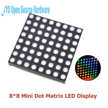 1pcs Full Color 8x8 8*8 Mini Dot Matrix LED Display Red Green Bule RGB Common Anode Digital Tube Screen For Diy 60mmx60mmx5mm
1pcs Full Color 8x8 8*8 Mini Dot Matrix LED Display Red Green Bule RGB Common Anode Digital Tube Screen For Diy 60mmx60mmx5mm