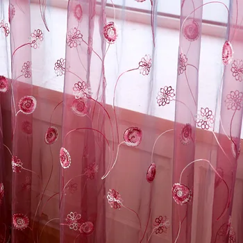 French Romantic Shining Flower Tulle Embroidered Voile Curtains for Bedroom Living Room Sheer Window Treatments Home Textile
French Romantic Shining Flower Tulle Embroidered Voile Curtains for Bedroom Living Room Sheer Window Treatments Home Textile
