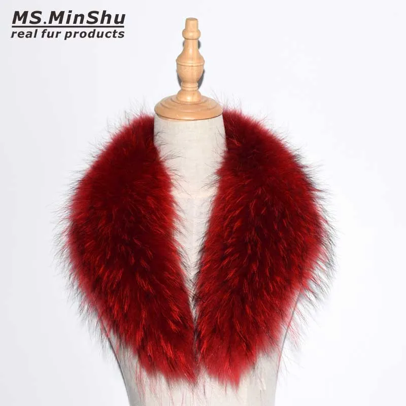 Ms.MinShu Genuine Raccoon Fur Collar Scarf For Jacket Detachable Natural Fox Fur Scarf For Women Real Fur Collar Neck Warmer
Ms.MinShu Genuine Raccoon Fur Collar Scarf For Jacket Detachable Natural Fox Fur Scarf For Women Real Fur Collar Neck Warmer
