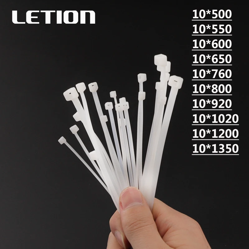 1 packet 50pcs 10*Various lengths Self-Locking Plastic Nylon Wire Zip Ties White Cable Ties Fasten Loop Cable Free Shipping
1 packet 50pcs 10*Various lengths Self-Locking Plastic Nylon Wire Zip Ties White Cable Ties Fasten Loop Cable Free Shipping