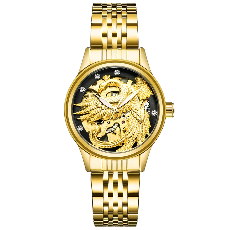 TEVISE Phoenix Women Watches Gold Luminous Automatic Self-Wind Watch Luxury Female Clock Mechanical Ladies Watches Waterproof (7)