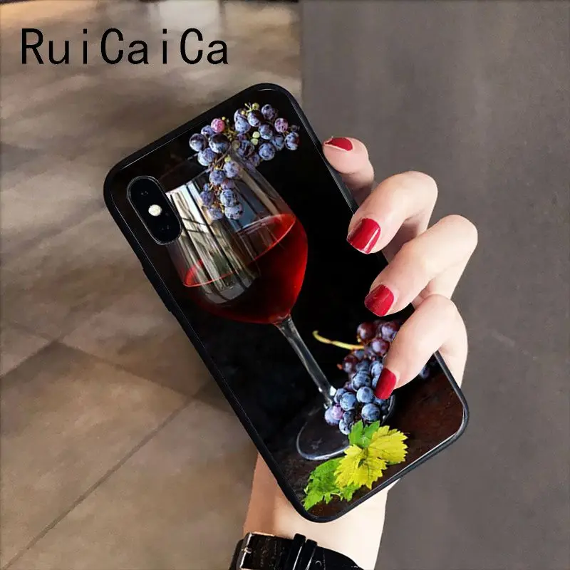 On Wine Glass in Paris red bottle Wine glass