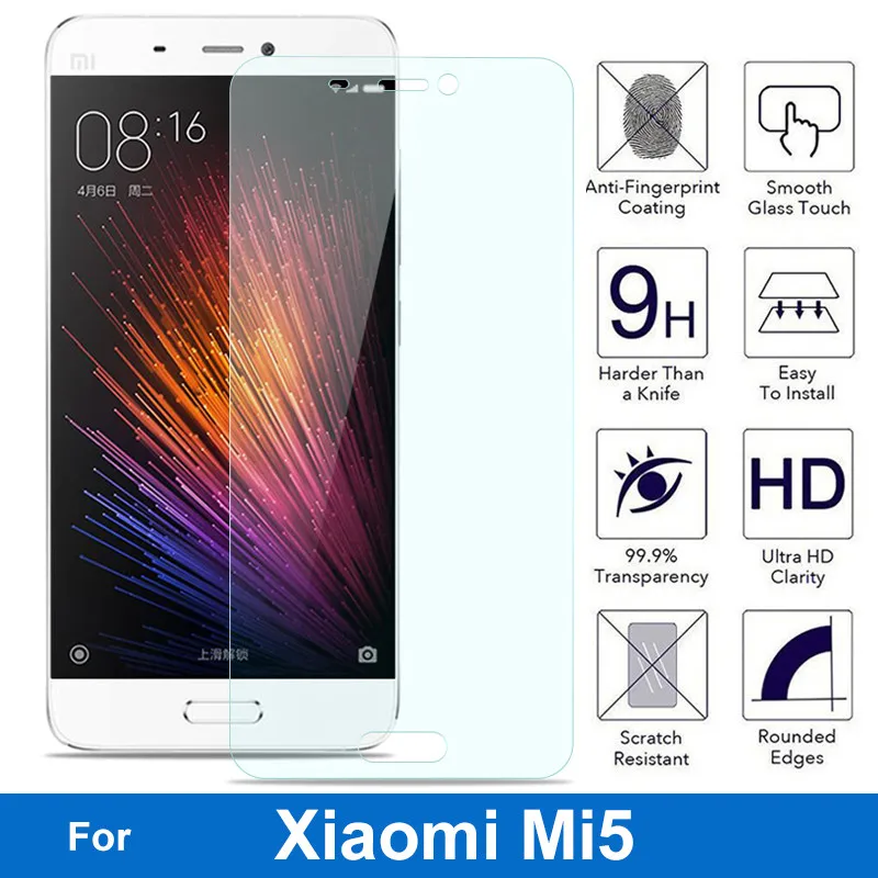 Фото Закаленное стекло для защиты экрана смартфона Xiaomi Mi 5 | Мобильные телефоны и