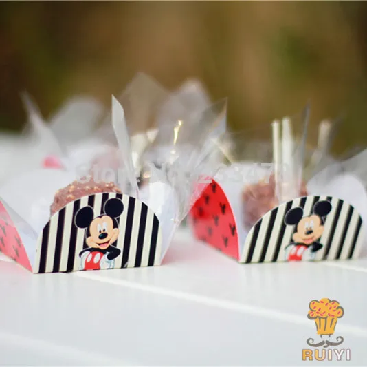 Mickey mouse birthday party decorations kids party supplies cake wrappers chocolate box orminhas para doces 50pcs/lot AW-0501
Mickey mouse birthday party decorations kids party supplies cake wrappers chocolate box orminhas para doces 50pcs/lot AW-0501