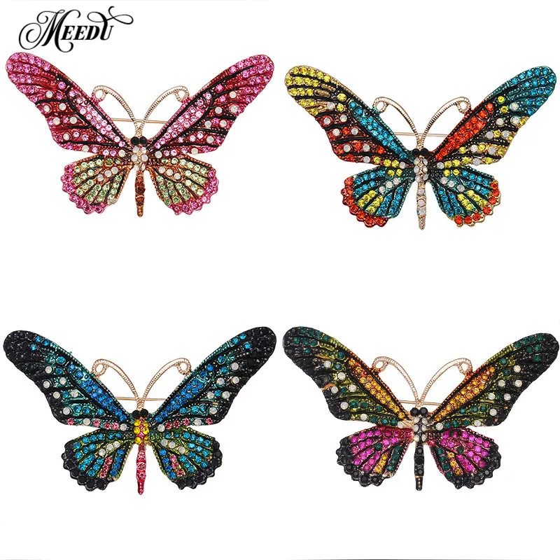 MIEG Brand Multicolors Crystal Rhinestones Pave Setting Fashion Butterfly Brooch Pins For Women
MIEG Brand Multicolors Crystal Rhinestones Pave Setting Fashion Butterfly Brooch Pins For Women