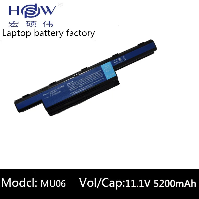 HSW Laptop Battery for Acer 4741G 7741 4741 AS10D31 AS10D41 AS10D51 AS10D61 AS10D71 AS10D73 AS10D75 5252 5253 5333 5551 battery
HSW Laptop Battery for Acer 4741G 7741 4741 AS10D31 AS10D41 AS10D51 AS10D61 AS10D71 AS10D73 AS10D75 5252 5253 5333 5551 battery