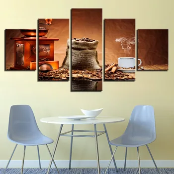 Modern Picture 5 Pieces Canvas Art Coffee Beans Painting Printed on Canvas Wall for Bedroom Framework Ready to Hang Decorative
Modern Picture 5 Pieces Canvas Art Coffee Beans Painting Printed on Canvas Wall for Bedroom Framework Ready to Hang Decorative