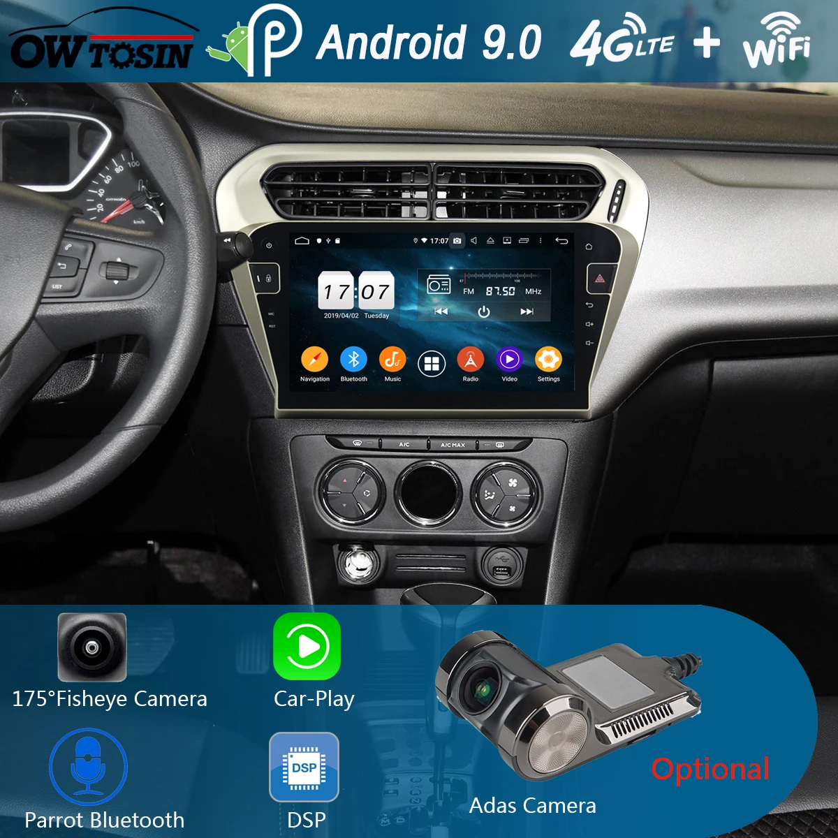 10.1" IPS Android 9.0 Octa Core 4G+64G Car DVD Player Multimedia For Citroen Elysee Peugeot 301 2013-2017 Radio GPS Parrot BT
10.1" IPS Android 9.0 Octa Core 4G+64G Car DVD Player Multimedia For Citroen Elysee Peugeot 301 2013-2017 Radio GPS Parrot BT