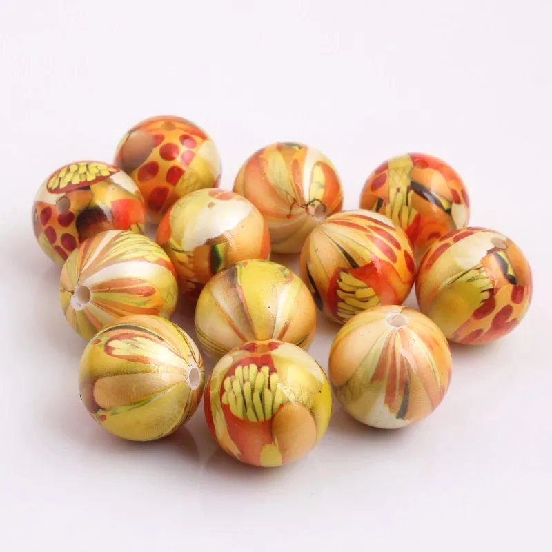 OYKZA New 20mm 100pcs Acrylic Imitation Pearl Print Custom Food Chips Beads for Kids Girls Chunky Necklace Jewelry
OYKZA New 20mm 100pcs Acrylic Imitation Pearl Print Custom Food Chips Beads for Kids Girls Chunky Necklace Jewelry