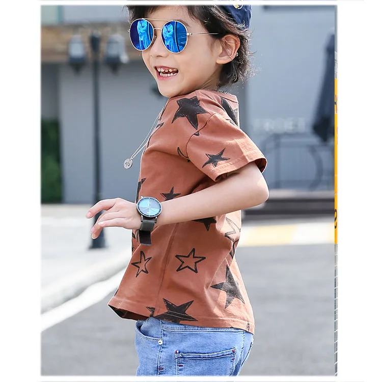 Fashion 2018 Kids Clothes Children T Shirts New Summer 2018 Star Printed Short Sleeve Tops For Teenage Baby Boys Tees Toddler T Shirt Clothing (14)