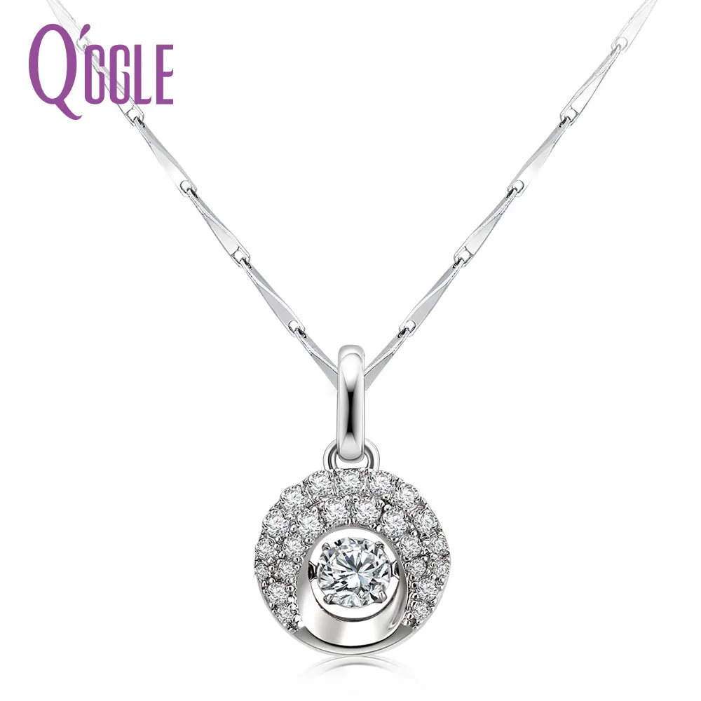 QGGLE 2017 Summer S925 Sterling Silver Necklace for Women Glittering AAA Austrian Zircon Round Pendant Necklace
QGGLE 2017 Summer S925 Sterling Silver Necklace for Women Glittering AAA Austrian Zircon Round Pendant Necklace