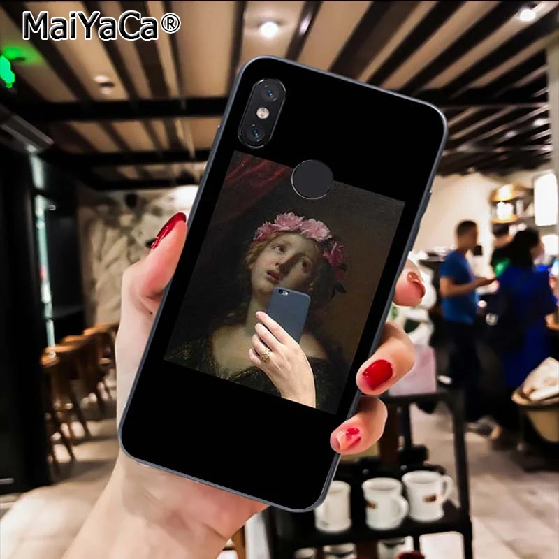Funny Oil painting Made Art of the selfie
