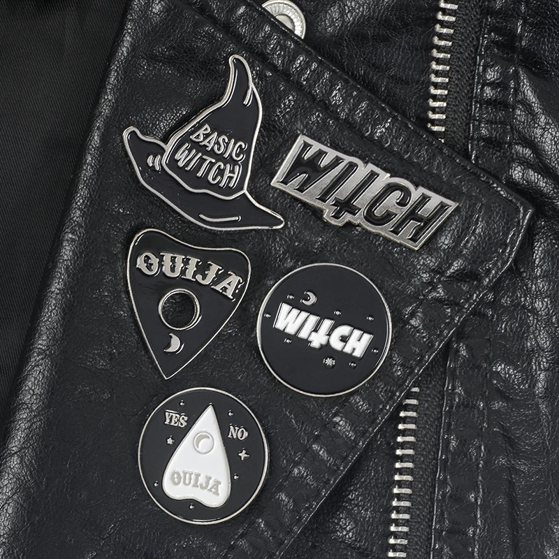 Basic Hat Pin Ouija Brooches Witchcraft Wicca Pagan Magic Lapel pins Halloween Jewelry Brooches for women Female
Basic Hat Pin Ouija Brooches Witchcraft Wicca Pagan Magic Lapel pins Halloween Jewelry Brooches for women Female