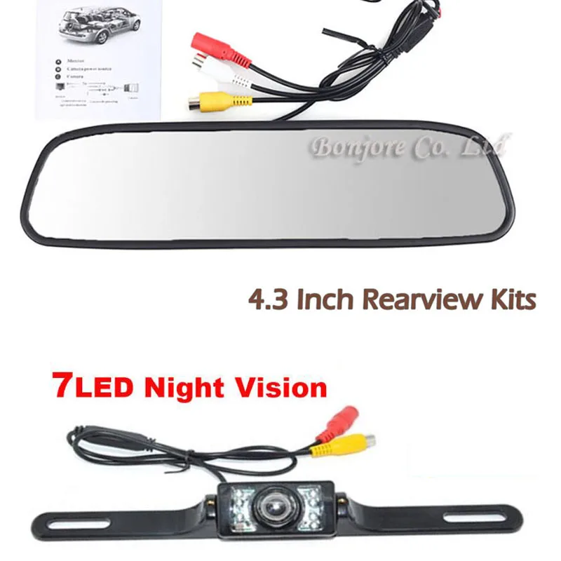 4.3" TFT LCD 800 x 480 Hd Monitor Car Rear View System Backup Reverse Camera Kit Night Vision license plate camera
4.3" TFT LCD 800 x 480 Hd Monitor Car Rear View System Backup Reverse Camera Kit Night Vision license plate camera