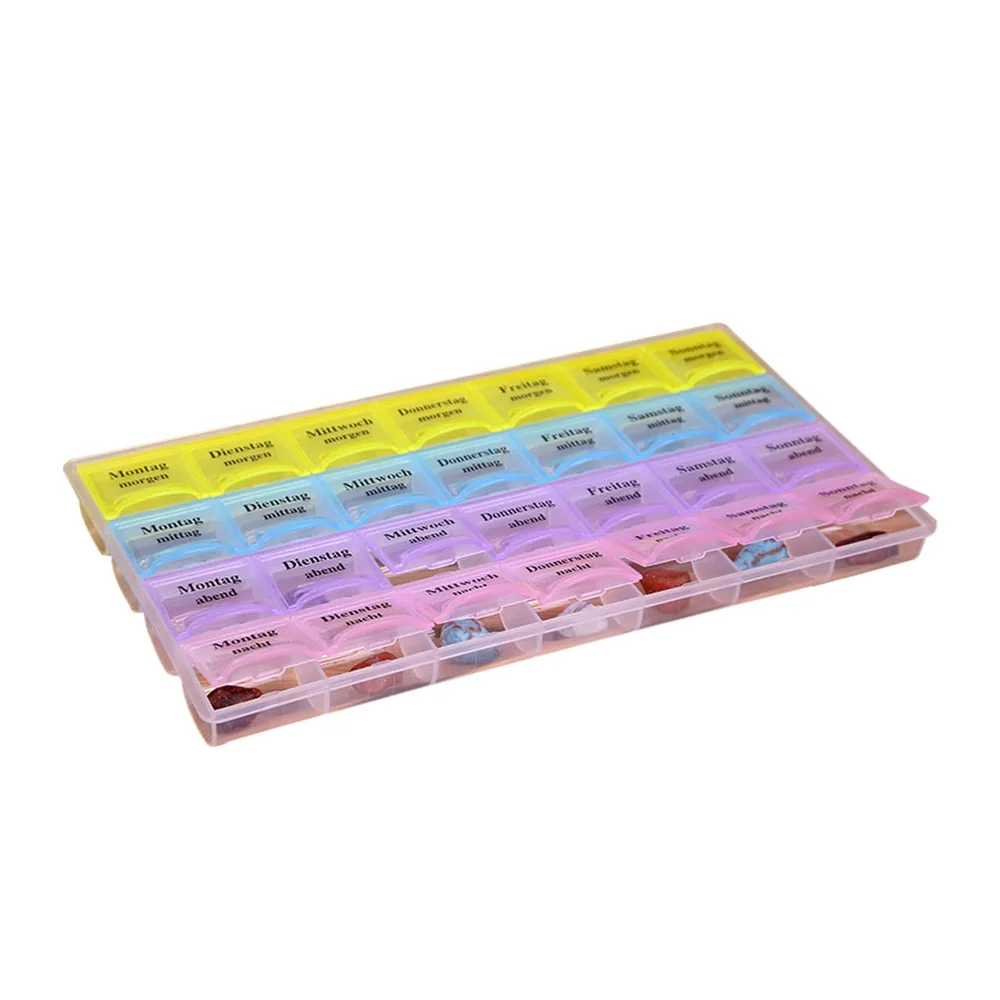 7 Day Pill Box Tablet Dispenser Organizer Weekly Case Storage Plastic Clear In Desk Jewelry Beads Medicine For AM PM 10May 30
7 Day Pill Box Tablet Dispenser Organizer Weekly Case Storage Plastic Clear In Desk Jewelry Beads Medicine For AM PM 10May 30