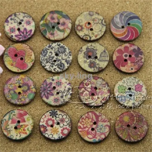 10 pcs sewing buttons painting coconut shell wood random color floral 2 holes DIY
10 pcs sewing buttons painting coconut shell wood random color floral 2 holes DIY