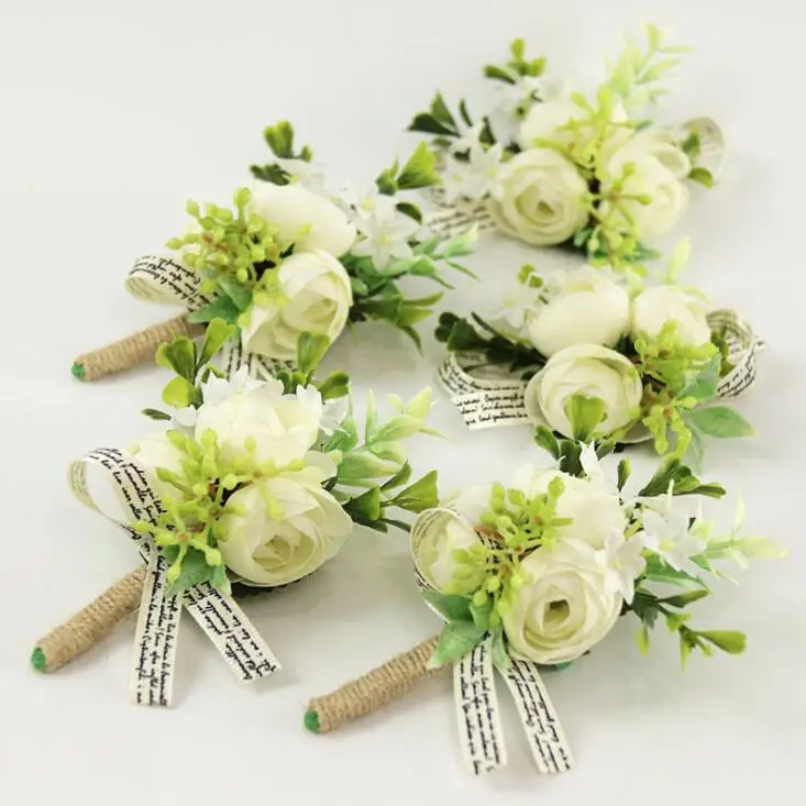 Wedding Corsages and Boutonnieres White Rose Daisy Bride Wrist Flower Groom Brooch
Wedding Corsages and Boutonnieres White Rose Daisy Bride Wrist Flower Groom Brooch
