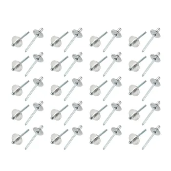 40Pcs Aluminum Blind Rivets Open End Large Flange Rivet 5x8/10mm Fasteners Hardware For Machines Electrical Appliances Ect
40Pcs Aluminum Blind Rivets Open End Large Flange Rivet 5x8/10mm Fasteners Hardware For Machines Electrical Appliances Ect