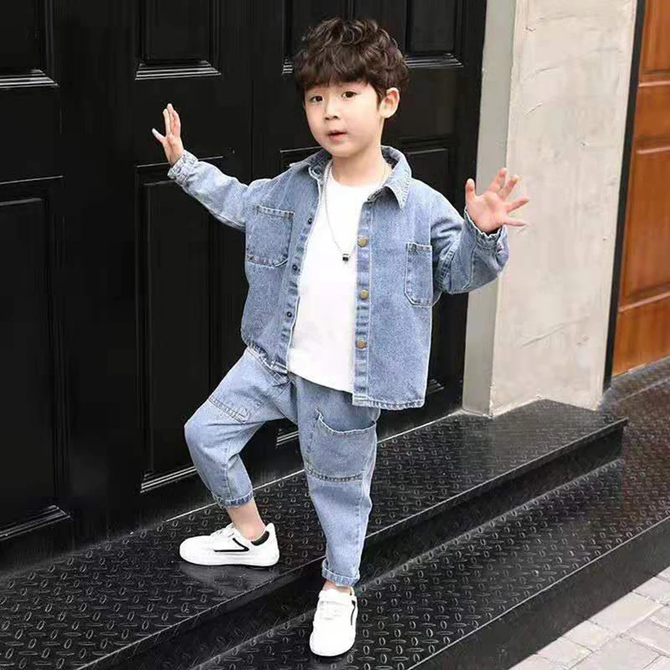 Boys Clothes For 3 4 5 6 8 10 12 13Yrs Spring Autumn Kid Baby Boys Turn-down Collar Outerwear Jackets +Denim Pants 2Pcs/Set
Boys Clothes For 3 4 5 6 8 10 12 13Yrs Spring Autumn Kid Baby Boys Turn-down Collar Outerwear Jackets +Denim Pants 2Pcs/Set
