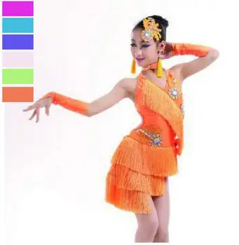 New Sale Girls Latin Dance Dress Fringe Rumba Samba Clothes Girls Salsa Dresses Girls Stage Wear Costumes Kids Ballroom Dressing
New Sale Girls Latin Dance Dress Fringe Rumba Samba Clothes Girls Salsa Dresses Girls Stage Wear Costumes Kids Ballroom Dressing