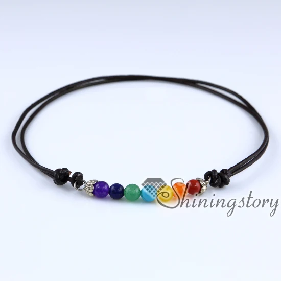 Sept colliers de guérison chakra, bijoux spirituels, yogi yoga Sept colliers de guérison chakra bijoux spirituels bijoux yogi yoga 7 collier d'équilibrage