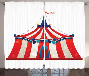 Kids Curtains Circus Decor Colorful Striped Circus Marquee Tent with Stars Flag Carnival Performance Design Window Treatments
Kids Curtains Circus Decor Colorful Striped Circus Marquee Tent with Stars Flag Carnival Performance Design Window Treatments