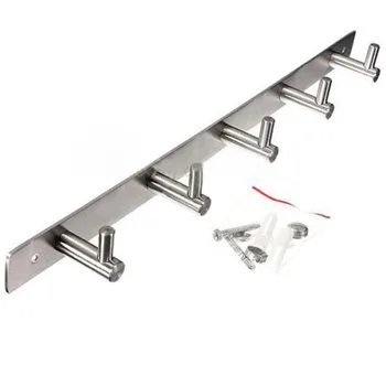 DSHA New Hot 5 Hooks Coat Robe Hat Clothes Wall Hanger Rack Holder Stainless Best Selling
DSHA New Hot 5 Hooks Coat Robe Hat Clothes Wall Hanger Rack Holder Stainless Best Selling
