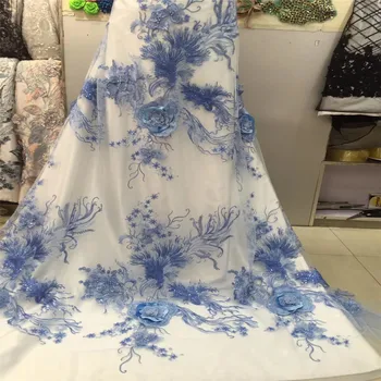 New style French net lace fabric royal blue 3d lace fabric African tulle mesh lace fabric high quality H118-1
New style French net lace fabric royal blue 3d lace fabric African tulle mesh lace fabric high quality H118-1