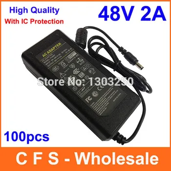 High Quality AC DC 48V 2A Switching Power supply Adapter Desktop Replacement 48V Charger Express Free shipping 100pcs wholesale
High Quality AC DC 48V 2A Switching Power supply Adapter Desktop Replacement 48V Charger Express Free shipping 100pcs wholesale