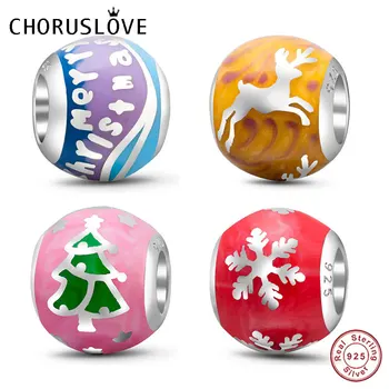 Choruslove High Class Enamel Xmas Tree Reindeer Snowflake Charms 925 Sterling Silver Round Bead fit Pandora Christmas Bracelet
Choruslove High Class Enamel Xmas Tree Reindeer Snowflake Charms 925 Sterling Silver Round Bead fit Pandora Christmas Bracelet
