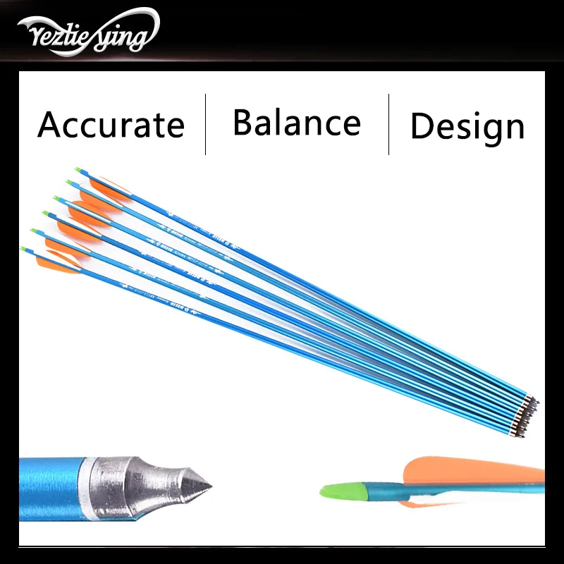 12pc 30 Inch Target Hunting Spine 300 Blue Aluminum Arrow Orange White Feather Compound Bow Hunting Archery Arrow
12pc 30 Inch Target Hunting Spine 300 Blue Aluminum Arrow Orange White Feather Compound Bow Hunting Archery Arrow