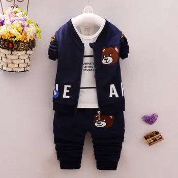 Baby boy girl Clothing Set 0-4 year boys and girls children's cartoon cute T-shirt+ coat + pants three-piece suit baby clothes
Baby boy girl Clothing Set 0-4 year boys and girls children's cartoon cute T-shirt+ coat + pants three-piece suit baby clothes