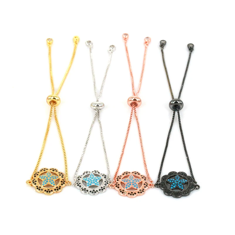 2017 Circle Star A Bracelet Micro Pave CZ Adjustable Gold Sliver Rose Gold Black Hand Chain Charm Adjustable DIY Jewelry
2017 Circle Star A Bracelet Micro Pave CZ Adjustable Gold Sliver Rose Gold Black Hand Chain Charm Adjustable DIY Jewelry