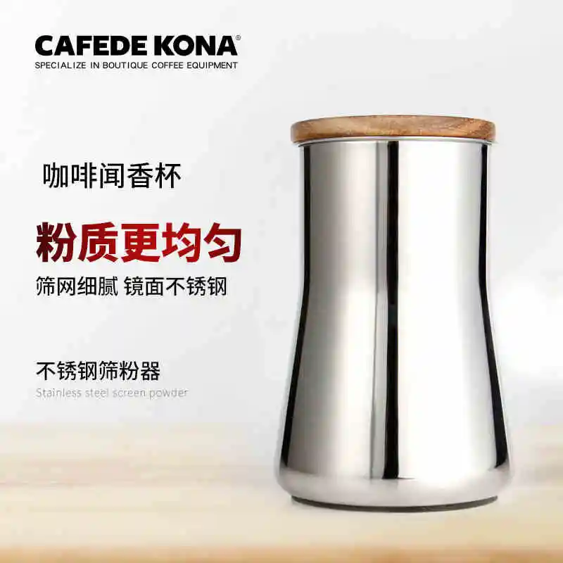 Coffee powder cup Coffee Powder Sieve Stainless Steel Flour Sieve Powder Filter Cup Dustproof Coffee Grinder Accessory
Coffee powder cup Coffee Powder Sieve Stainless Steel Flour Sieve Powder Filter Cup Dustproof Coffee Grinder Accessory