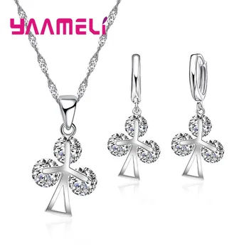 Costume Jewelry Sets Women Austrian Crystal 925 -Silver-Pendants Necklace Earrings Set For Wedding Engagement
Costume Jewelry Sets Women Austrian Crystal 925 -Silver-Pendants Necklace Earrings Set For Wedding Engagement