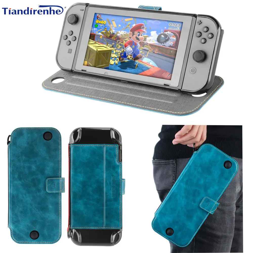 For Nintendo Switch game machine protective case box two in one leather storage bag NS accessories hard shell Bracket base
For Nintendo Switch game machine protective case box two in one leather storage bag NS accessories hard shell Bracket base