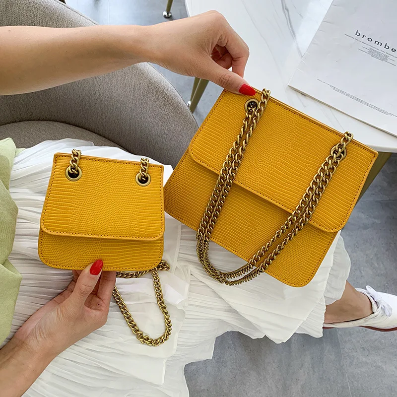 Lizard Pattern Designer Fashion Crossbody Bag Women Chain Simple Handbag Shoulder Bag Mother and Daughter Mini Messenger Bag
Lizard Pattern Designer Fashion Crossbody Bag Women Chain Simple Handbag Shoulder Bag Mother and Daughter Mini Messenger Bag