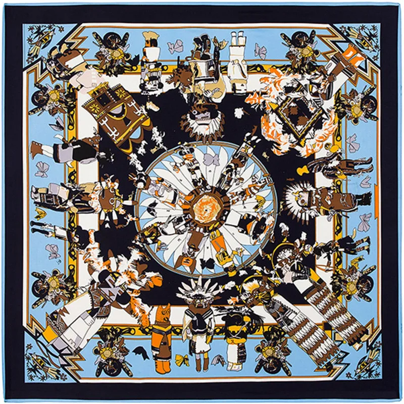 MENGLINXI 100cmx100cm 2019 Luxury Brand Myth Print Women Twill 100% Silk Scarf Large Square Scarves New Fashion Hijab Headband
MENGLINXI 100cmx100cm 2019 Luxury Brand Myth Print Women Twill 100% Silk Scarf Large Square Scarves New Fashion Hijab Headband