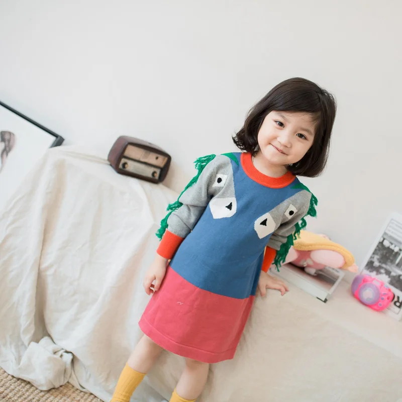 2018 NEW Autumn Spring Kids Horse Blue&Pink Patchwork Sweater Dress Thermal Clothing for Girl Kids Clothing Knit Sweatershirt
2018 NEW Autumn Spring Kids Horse Blue&Pink Patchwork Sweater Dress Thermal Clothing for Girl Kids Clothing Knit Sweatershirt