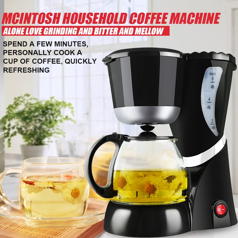 Drip Coffee Maker Fully-automatic Coffee Machine American Coffee Machine Home Office Tea Machine 550W / 220-240V HP-603 40D
Drip Coffee Maker Fully-automatic Coffee Machine American Coffee Machine Home Office Tea Machine 550W / 220-240V HP-603 40D