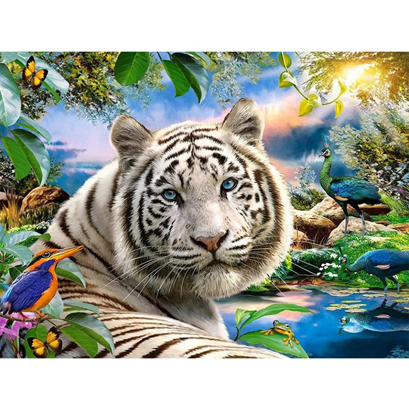 5D Diamond Painting Animal Tiger Cross Stitch Diamond Embroidery Full diamond mosaic scenery rhinestones Home Decor gift
5D Diamond Painting Animal Tiger Cross Stitch Diamond Embroidery Full diamond mosaic scenery rhinestones Home Decor gift