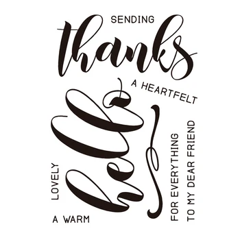 Hello Thanks Greeting Transparent Clear Silicone Stamp Set for DIY Scrapbooking/Photo Album Cards Making Decorative Clear Stamp
Hello Thanks Greeting Transparent Clear Silicone Stamp Set for DIY Scrapbooking/Photo Album Cards Making Decorative Clear Stamp