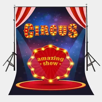 5x7ft Circus Poster Backdrop Amazing Show Stage Spotlight Flash Photography Background
5x7ft Circus Poster Backdrop Amazing Show Stage Spotlight Flash Photography Background