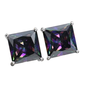 Marvelous Multi-Color Rainbow stone 8*8mm Semi-precious Silver Cool For Womens Stud Earrings ED0020
Marvelous Multi-Color Rainbow stone 8*8mm Semi-precious Silver Cool For Womens Stud Earrings ED0020