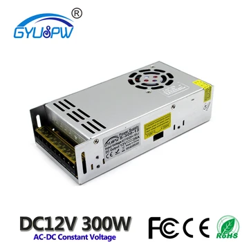 DC Power Supply 12v 25A 300W Led Driver Lighting Transformer 110V 220V AC DC12V SMPS for Strip Light Lamp CCTV AV TV Printer
DC Power Supply 12v 25A 300W Led Driver Lighting Transformer 110V 220V AC DC12V SMPS for Strip Light Lamp CCTV AV TV Printer
